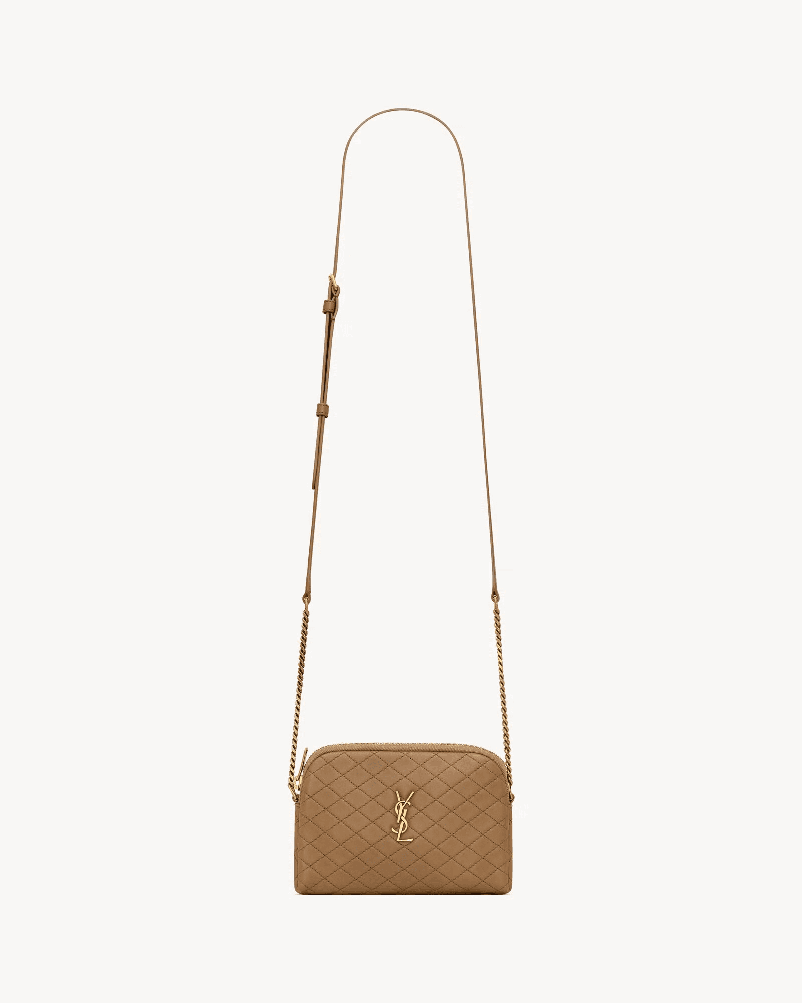0597f2da6f57f3814abb8b234e9538ce Saint Laurent GABY zipped pouch in quilted lambskin - Image 1