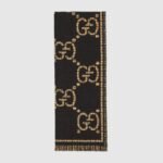 Gucci Check GG wool scarf