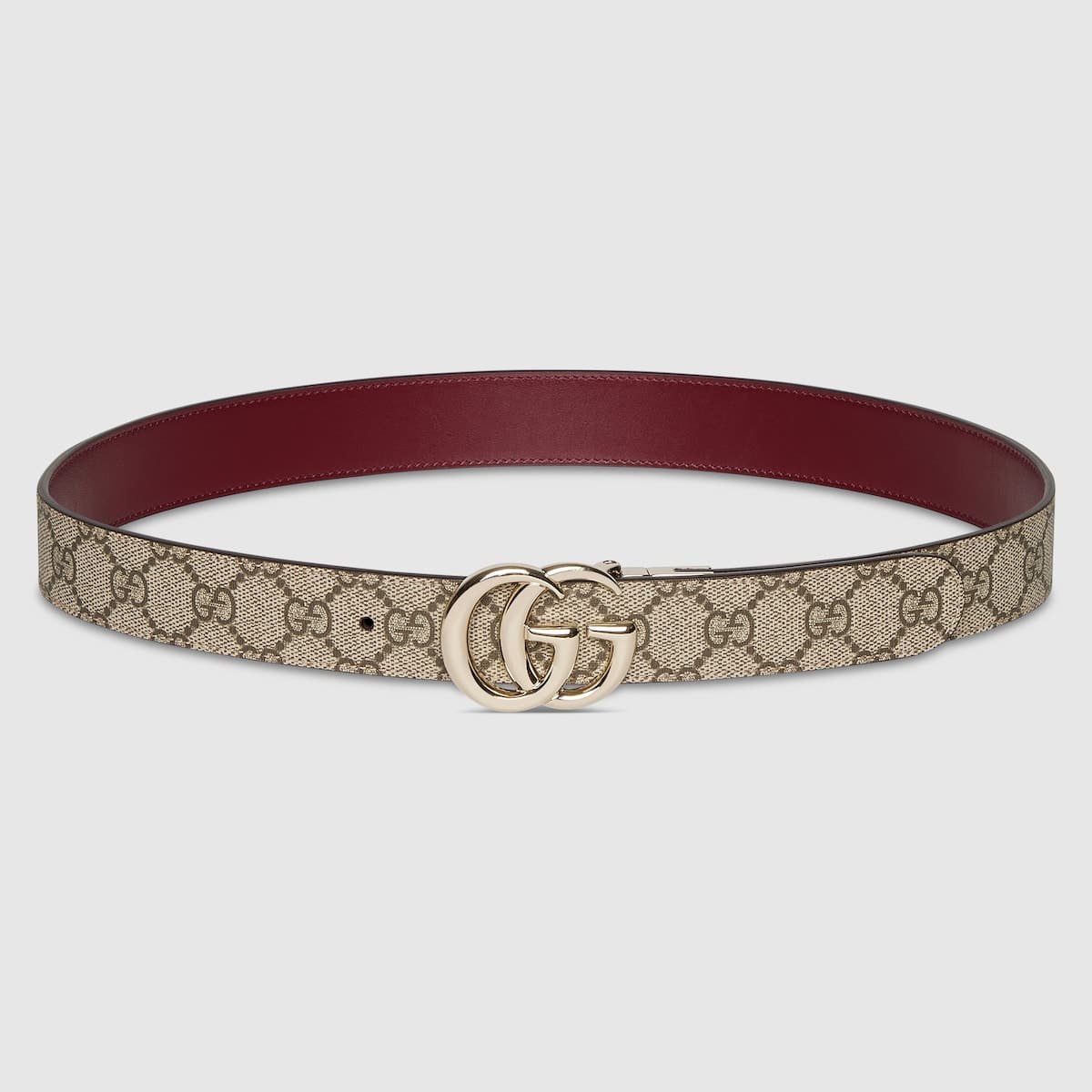 10001-34 GUCCI Reversible GG Marmont wide belt - Image 1
