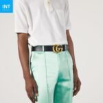 GG Marmont wide belt with shiny buckle - Image 2