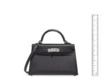 Hermès Kelly Touch Mini Lizard, Veau Madame Black Palladium Hardware - Image 3