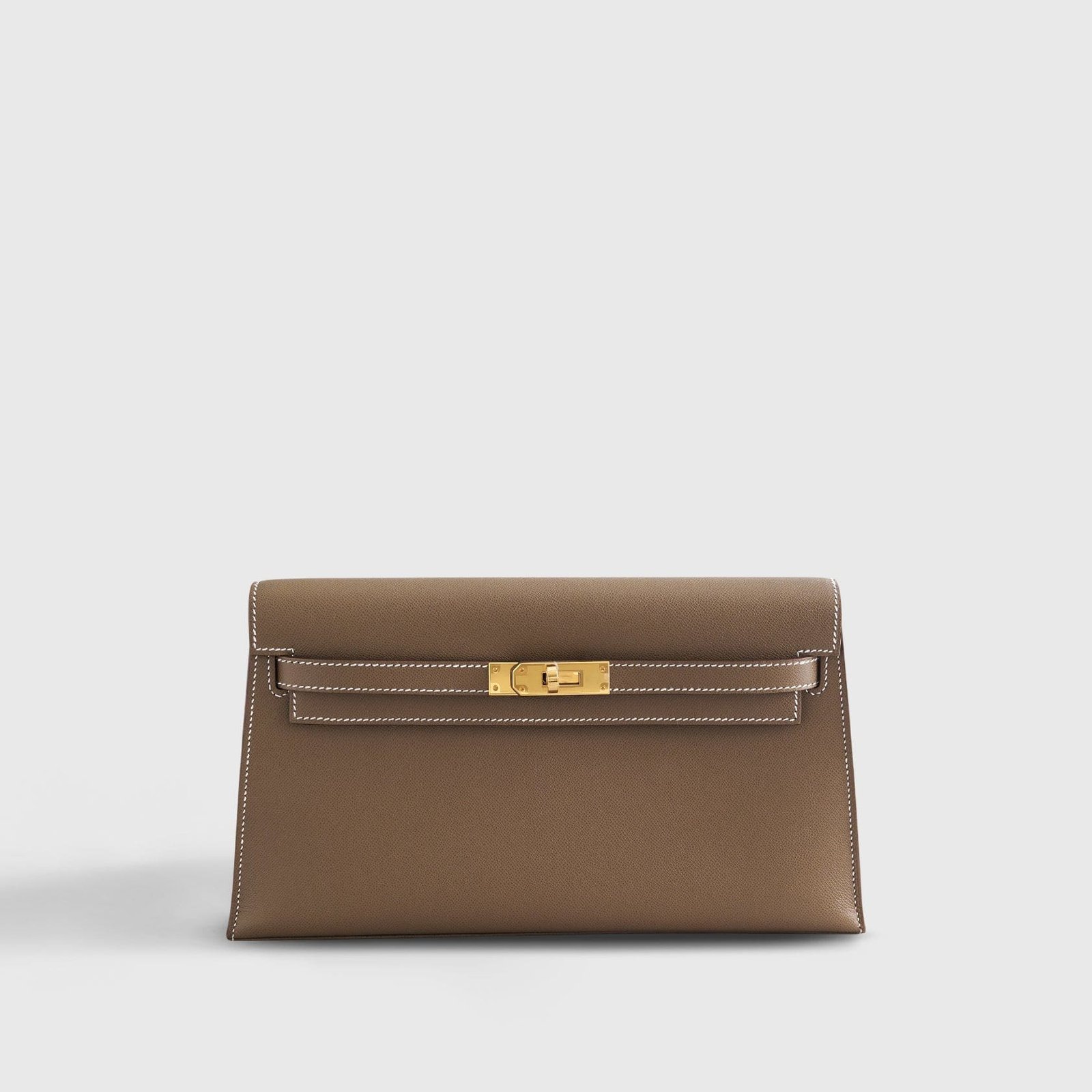171HermesKellyElan27VeauMadameEtoupeGoldHardware Hermès Kelly Elan 27 Veau Madame Etoupe Gold Hardware - Image 1