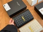 SAINT LAURENT LAMBSKIN CASSANDRE CHAIN WALLET - Image 5