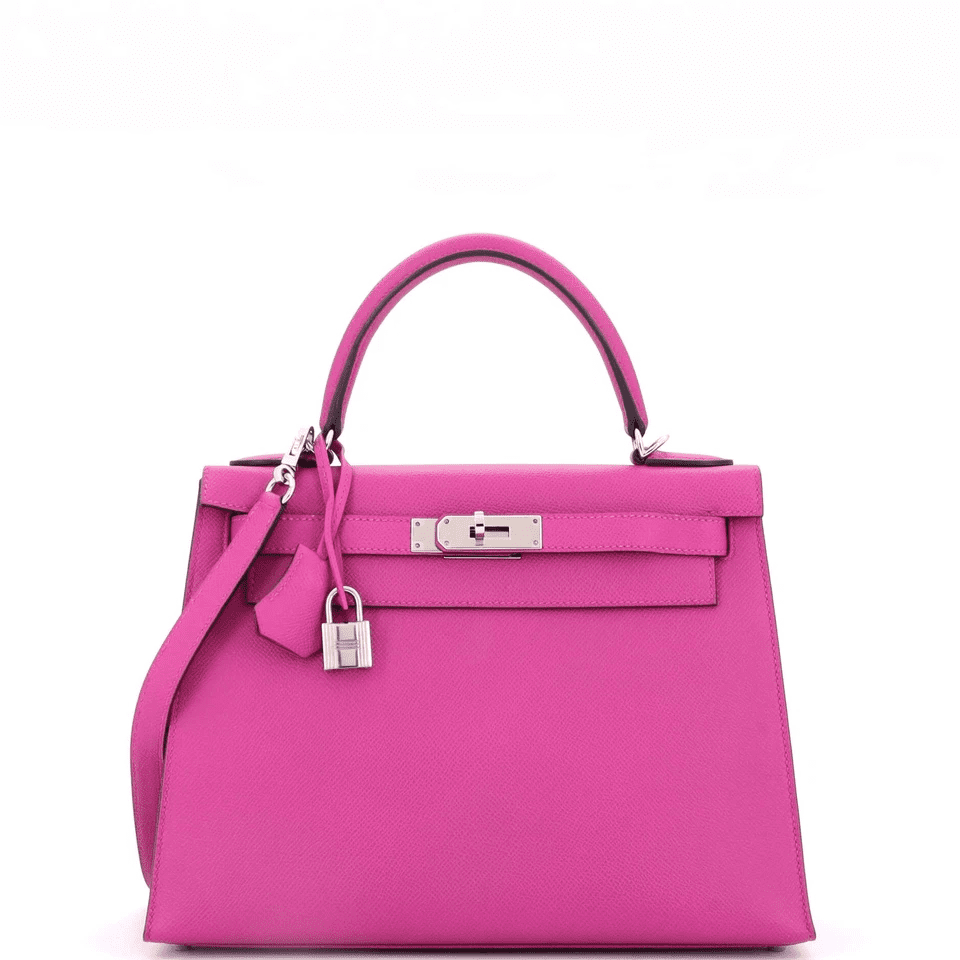 1a0cf89c23b084b143fcbbfb8e166b1b Hermès Kelly Handbag Pink Epsom with Palladium Hardware 25 - Image 1