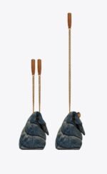 Saint Laurent Denim LouLou Puffer Bag - Image 8