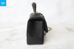 Chanel Top Handle Mini Rectangular, Black Caviar with Matte Gold Hardware - Image 4