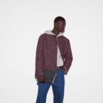Gucci pouch with grey trim - Image 2