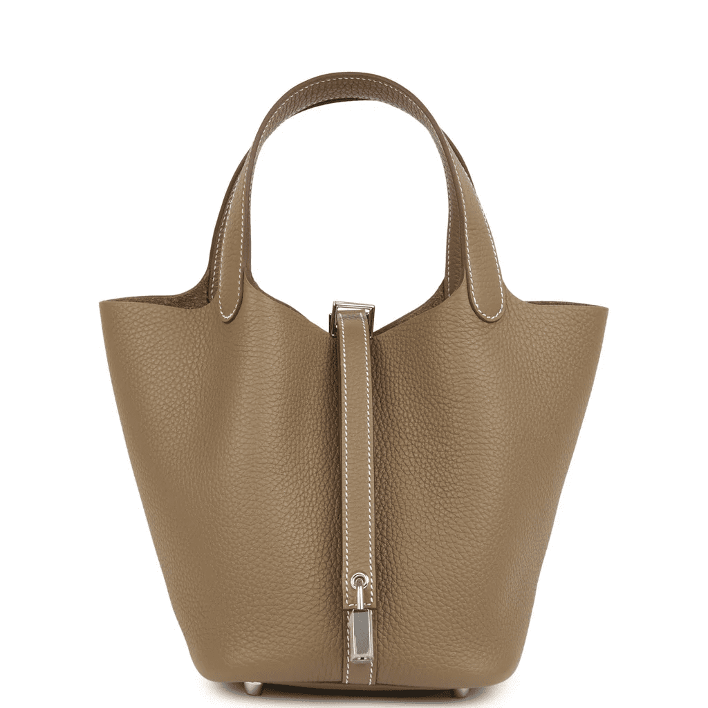 50668ad2f13ca25d4f939eeff5a3738b Hermès Picotin Lock 18 Etoupe Clemence Palladium Hardware - Image 1
