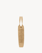 SAINT LAURENT ICARE IN RAFFIA NATUREL AND BROWN GOLD - Image 9