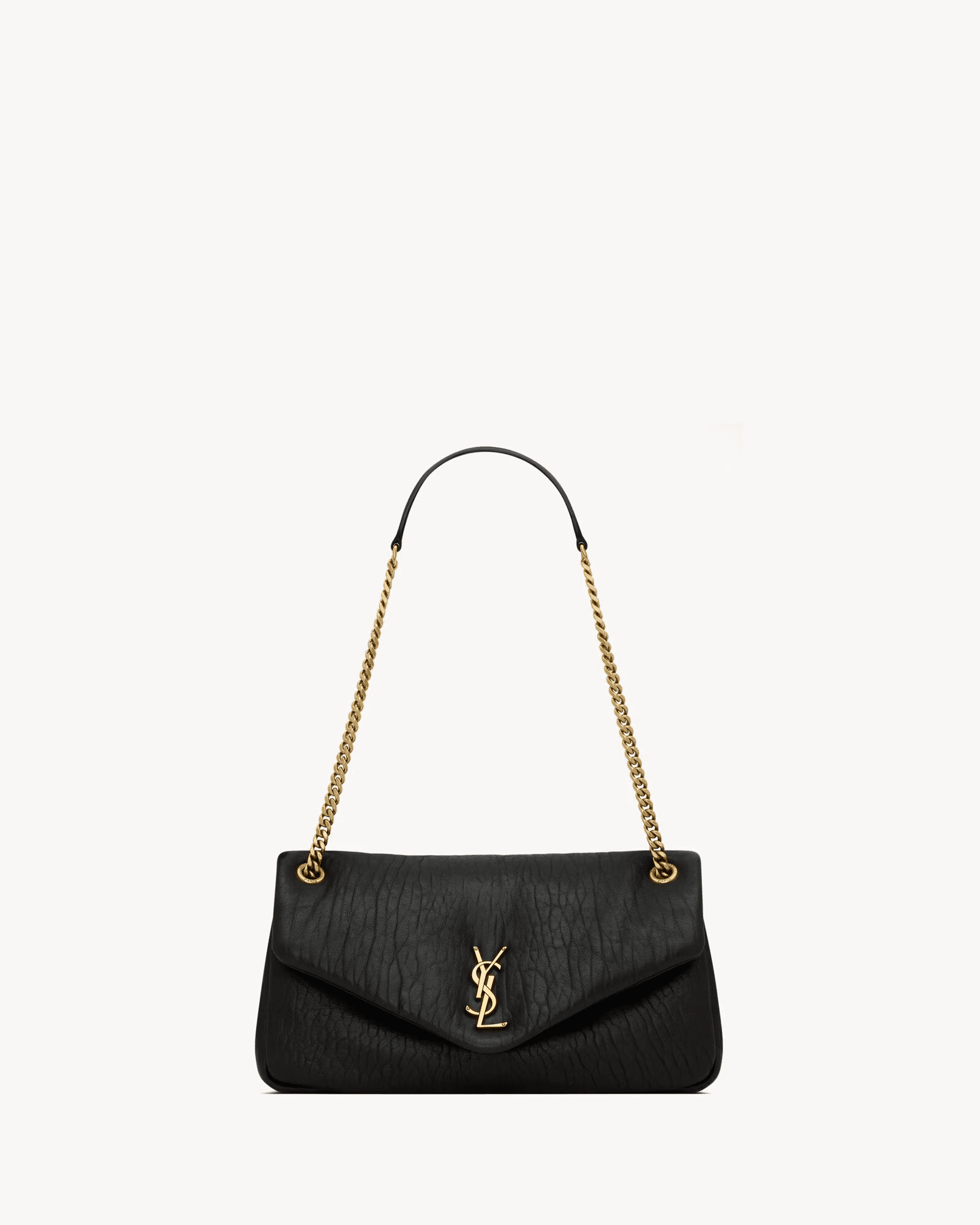 5c435b9ab4339b099a2cd41ba4684e3d Saint Laurent CALYPSO medium in grained lambskin - Image 1
