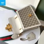 Gucci Queen Margaret Top Handle Bag GG Coated Canvas with Leather Small - Image 3