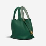 Hermès Picotin Verso 18 Taurillon Clémence / Swift Vert Moyen / Peppermint - Image 4