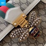 Gucci Queen Margaret Top Handle Bag GG Coated Canvas with Leather Small - Image 8