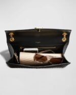 Saint Laurent Envelope Triquilt Large YSL Shoulder Bag in Grained Leather - Image 5