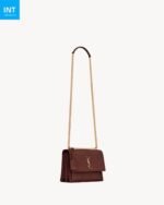 Saint Laurent SUNSET MEDIUM IN CROCODILE-EMBOSSED LEATHER - Image 2