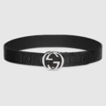 GUCCI Wide belt with Interlocking G buckle