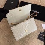 Saint Laurent KATE SMALL TASSEL IN CROCODILE-EMBOSSED LEATHER - Image 8