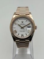 Rolex Day-Date 40 228235 Rose Gold White Roman Dial - Image 2