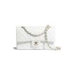 CHANEL Classic Flap Handbag GOLD METAL