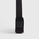 Hermès Geta Bag Chevre Black Gold Hardware - Image 5