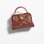 Chanel Polished Lambskin & Gold-Tone Metal Brown