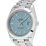 Rolex Day-Date 40 228206 Platinum Ice Blue Diamond Dial (2018) - Image 2