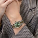 Rolex Datejust 31 278383RBR ‘Ladies’ Yellow Gold Stainless Steel Green Roman Dial Diamond Bezel - Image 2