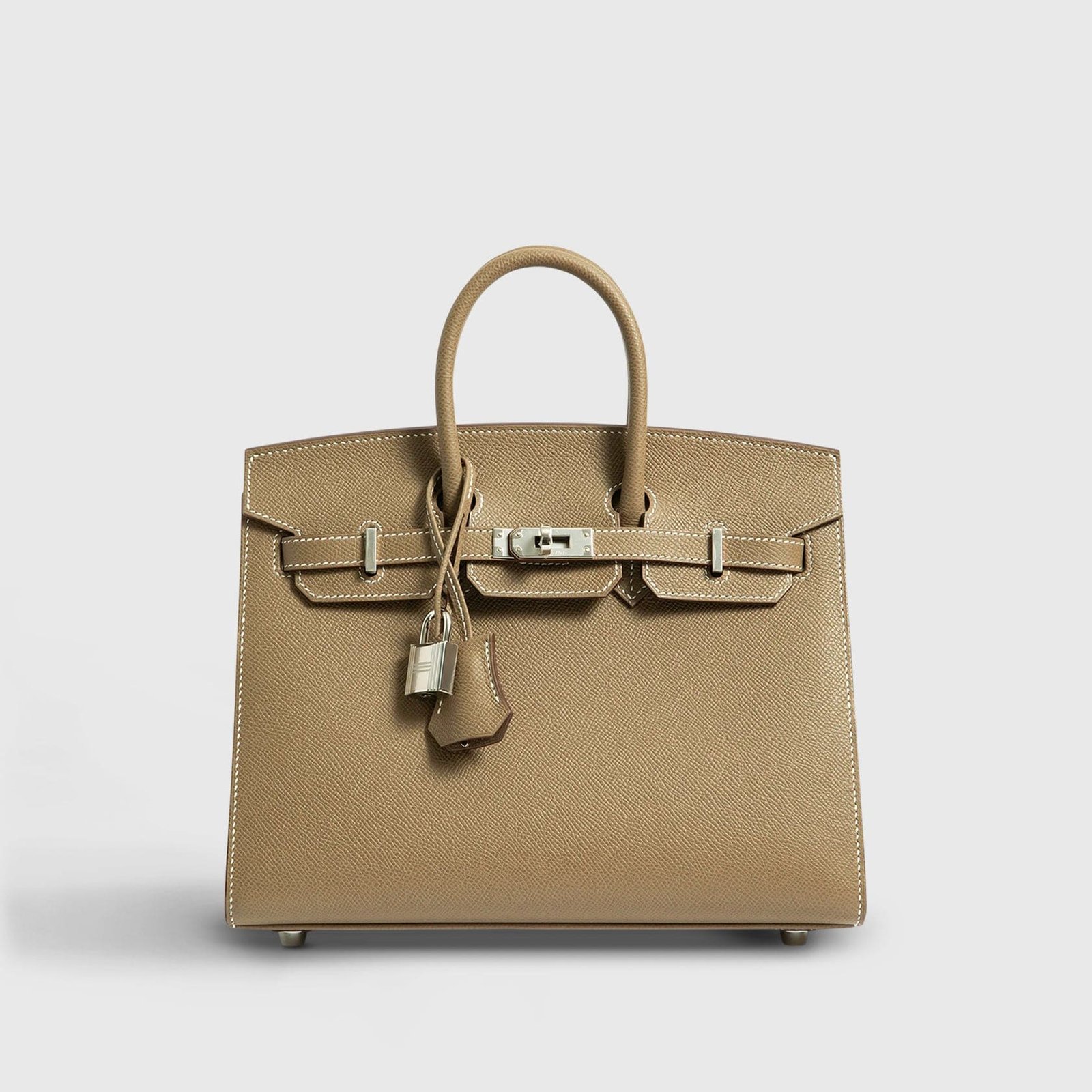 HermesBirkin25EpsomEtoupeSellierPalladiumHardware292a Hermès Birkin 25 Epsom Etoupe Sellier Palladium Hardware - Image 1