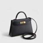 Hermès Kelly Mini Epsom Sellier Black Gold Hardware - Image 2