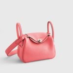 Hermès Lindy 20 Rose Azalee Palladium Hardware - Image 2