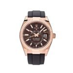 Rolex Sky-Dweller 336235 Rose Gold Brown Chocolate Dial Oysterflex