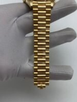 Rolex Day-Date 40 228348RBR Yellow Gold Green Ombre Roman Numeral Dial Diamond Bezel (2024) - Image 7