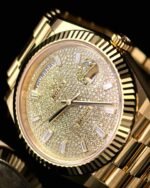 Rolex Day-Date 40 228238 Yellow Gold Diamond Pavé Dial (2025) - Image 6