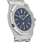 Audemars Piguet Royal Oak 16202ST.OO.1240ST.01 ‘Jumbo’ Extra-Thin 50th Anniversary Stainless Steel Blue Dial (2022) - Image 4