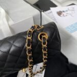 CHANEL SMALL CLASSIC HANDBAG Grained Calfskin & Gold Metal - Image 6