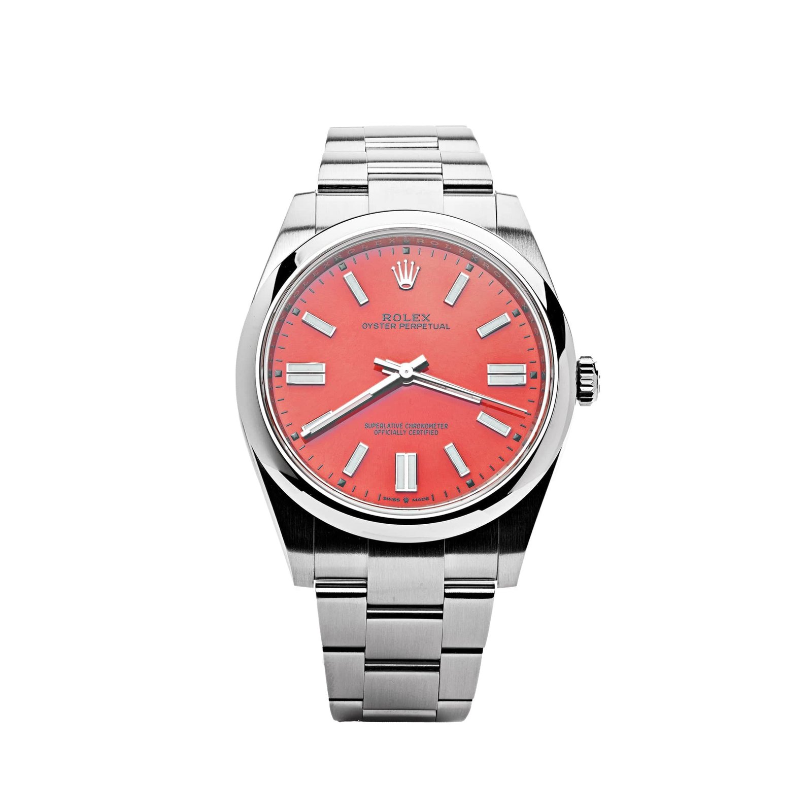 RRymVr9E-rolex-oyster-perpetual-41mm-domed-bezel-red-dial-124300-rolex-40270803435764 Rolex Oyster Perpetual 41 124300 Stainless Steel Red Dial (2021) - Image 1
