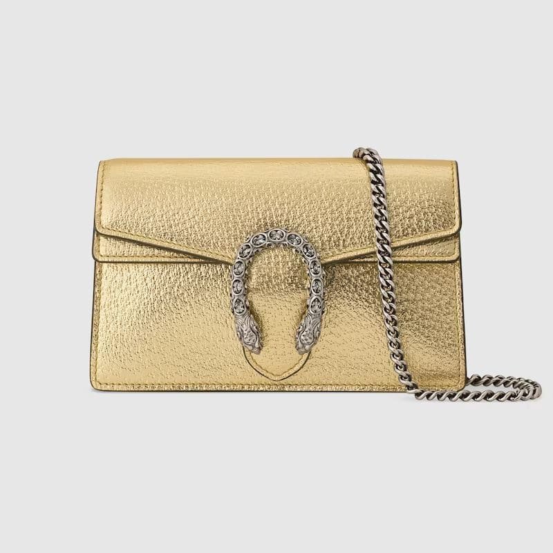 SIrmkGTq-Gucci-Dionysus-super-mini-bag-gold-lame-leather-Detail-2 GUCCI DIONYSUS SUPER MINI BAG - Image 1