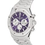 Audemars Piguet Royal Oak 26331BC.GG.1224BC.01 Chronograph Purple Dial Frosted White Gold - Image 2