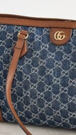 Gucci Blue Denim Ophidia Medium Tote - Image 4