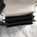 Saint Laurent  Calfskin Bi-Color Medium Monogram Sunset Black Pearl White - Image 5