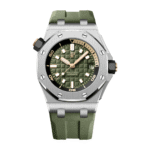 Audemars Piguet Royal Oak Offshore 15720ST.OO.A052CA.01 Diver Stainless Steel Khaki Green Dial