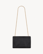 Saint Laurent REVERSIBLE KATE MEDIUM IN CROCODILE-EMBOSSED LEATHER - Image 3