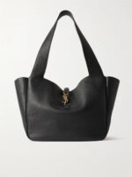 SAINT LAURENT Le 5 À 7 Bea textured-leather tote