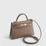 Hermès Kelly Mini Epsom Sellier Etoupe Gold Hardware - Image 2