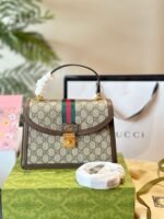GUCCI OPHIDIA TOP HANDLE SMALL BAG - Image 4