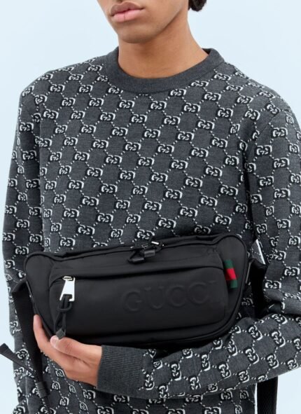 Gucci Embossed Logo Small Crossbody Bag