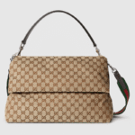 GUCCI canvas large crossbody bag