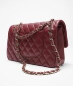 CHANEL Lambskin & Gold-Tone Metal Wine red - Image 3