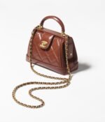 Chanel Polished Lambskin & Gold-Tone Metal Brown - Image 2
