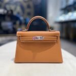 Hermès Gold Mini Kelly Sellier 20 Epsom Palladium Hardware - Image 2